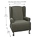 Maytex Pixel Ultra-Soft Stretch Textured Mini Dot 1-Piece Wing Chair Furniture Cover Slipcover, Dusty Olive Green