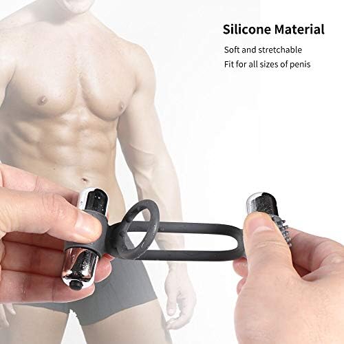 V-îbrâting C&õ-ck R-îng Set Vîbërâte P&enîs V-îbrâtõr for Men Double Ring