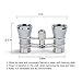 Uarter Opera Glasses Theater Vintage Binoculars with Chain Necklace Gray-Silver