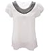 Benibos Women Casual Short Sleeve Slim Batwing Chiffon T-shirts Elegant Tops Blouse