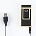 TOLEAD Windproof USB Charging Lighter Rechargeable Flameless Electronic Pulse Arc Lighter Ultra-thin Cigarette Lighter Metal Novelty Torch Lighter No Gas Cigar Lighter Souvenir for Men Gentlemen (Black & Golden)
