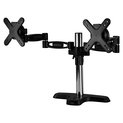 ARCTIC Z2 Pro (Gen 2) – Desk Mount Dual Monitor Arm with 4 Ports USB 3.0 Hub for 13-27 inch I Up to 10kg weight capacity I 360 degree rotation – Black