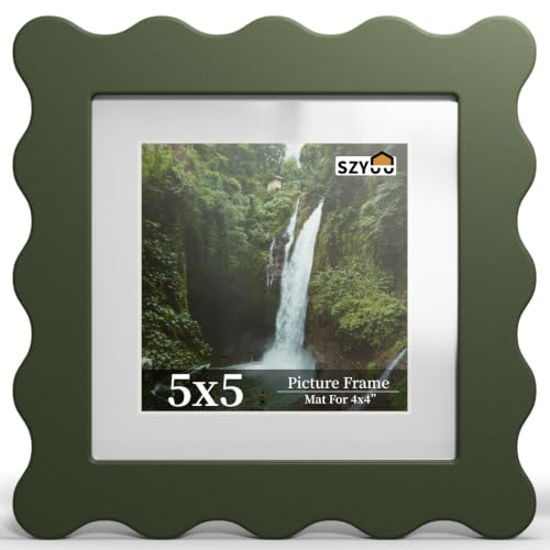SZYUU Wavy Picture Frame Real Glass