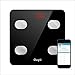 Ouyii Digital Scale Smart Bluetoth Wireless Fat Bathroom Body Scales CF390BLE With IOS and Android App Portable For Travel(black)