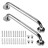 2 Pack 16 Inch Shower Grab Bar, ZUEXT Chrome