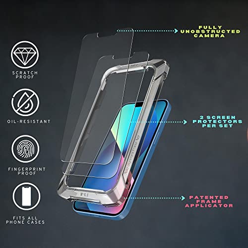CASEBASE 2 in 1 iPhone 13 and iPhone 13 Pro Screen Protector Tempered