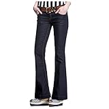 Tankoo Women's Plus Size Skinny Jeans Bell Bottoms Straight Leg Jeans