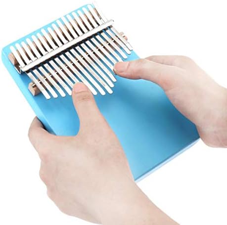 Xjwq Thumb Piano 17 Key Thumb Piano Finger Piano Kalimba Single Board Pine Mini Keyboard Musical Instrument With Tuning Hammer