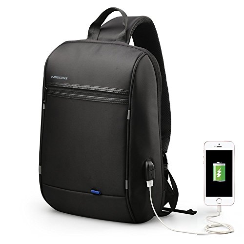 Anti Theft Single Shoulder 13-Inch Laptop Backpack Waterproof Coss-body Sling Bag with USB Charging Port