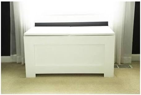 FireSkape The Chloe Window Seat Toy Box with Built in Concealed Right Hand Oriented Safety Ladder in Little Boy Blue