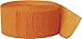 Premium Orange Crepe Paper Streamer - 81 ft (1 Pc) - Perfect for Birthdays, Weddings, and Events