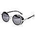 FUNOC Vintage Retro Unisex Cyber Goggles 50s Cool Round Glasses Sunglasses
