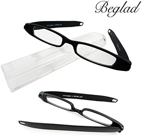Amazon Beglad ビグラッド おしゃれな折りたたみ老眼鏡 Bgl1003ブラック スタイリッシュな携帯用折り畳み式 ペンタイプ シニアグラス ビグラッド Beglad 老眼鏡