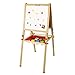Beebeerun Large Adjustable Double-sided Kids' Art Easel Standing Easel with Paper clip, Chalk Board, Easel for Toddler with Bonus Magnetic Letters, Numbers and Other Accessories
