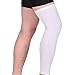N’Joy Compression Leg Sleeves – 1 Pair Outdoor Basketball MAKLULU Full Length Leg Sleeves for Men, Women, Youth (White-L)