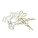 HVAZI Mixed Zinc Plated Steel Hairpin Cotter Pins Hitch pin Clips R-Clips Assortment kit