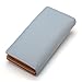 VODIU Women's Long Leaf Bifold Wallet Leather Card Holder Purse Clutch Wallet (4Blue)