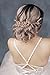 FXmimior Wedding Headpiece Crystal Rhinestone Hair Comb Hair Accessories for Bridal Bridesmaid Women (rose gold)