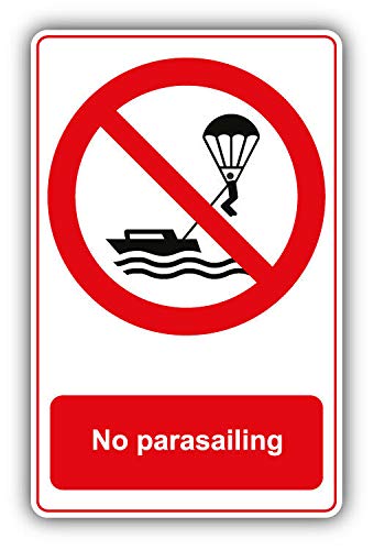 No Parasailing Ban Stop Sign Art Decor Sticker for Scrapbooking, Calendars, Arts, Kids DIY Crafts, Album, Bullet Journals 50 Pack