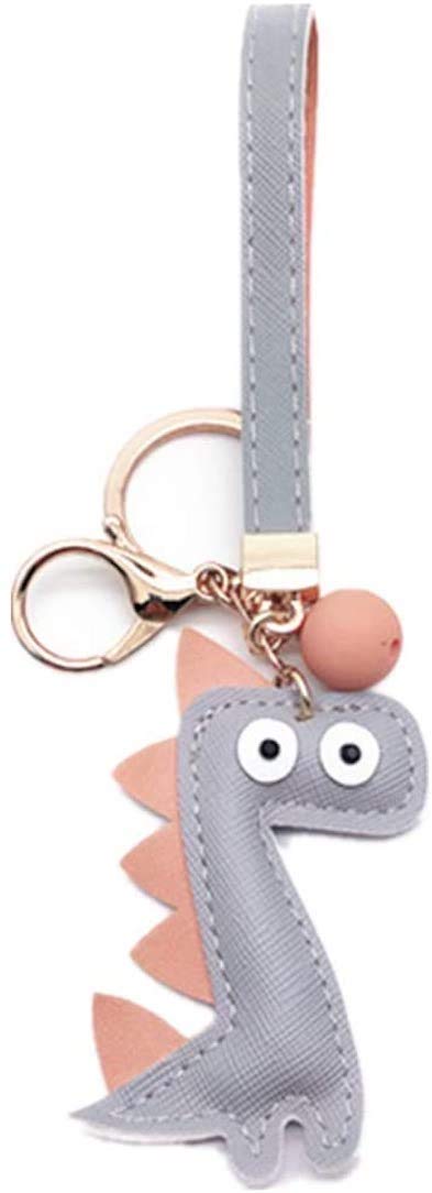 NEO+ Womens and girls leather keyrings pendants, Keychains, Bag Charms, Handbag Accessories (DINOSAUR)