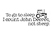 DNVEN Quotes Decals to Go to Sleep I Count John Deeres not Sheep Wall Stickers DIY Graphic Removable Vinyl Arts for Children Bedrooms Family Playrooms Classrooms 24 inches x 10 inches