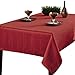 Benson Mills Gourmet SPILLPROOF Fabric Tablecloth, Rio RED, 60-INCH-BY-120-INCH, 60 in x 120