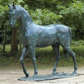 Jardin Reve Grand Cheval De Bronze Statue Avec Don Camero Bronze Amazon Fr Jardin