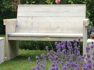 Amazon De Bauholz Mobel Bank Gahalia Aus Original Bauholz 120cm