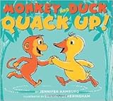 Paperback Monkey and Duck Quack Up! Book