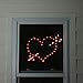 Northlight Lighted Red Valentine's Day Heart Bow and Arrow Window Silhouette Decoration, 18