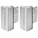 Home Security Door Lock, Upgrade Easy Open Childproof Door Reinforcement Lock with 3" Stop Withstand 800 lbs for Inward Swinging Door, Add Extra Lock to Defend Your Home Safe (Silver) primary