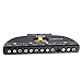 JUYO VONSAN® RCA Splitter 4 Way RCA Switch Selector Box with RCA Cable for VCD/DVD/Video Camera/Recorder/Video Game (RCA Switch 4 in 1 Out)