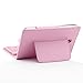SUPERNIGHT Wireless Bluetooth Silicone Keyboard PU Leather Tablet Stand Case for Samsung Galaxy Tab 3 7.0 inch 7'' T210 T211 P3200 P3210-Pink