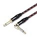 DREMAKE 3 Foot Professional Instrument Cable, Guitar Cable for Speaker Bass Keyboard 1/4