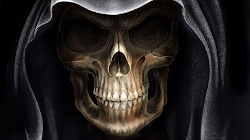 Halloween Spookville Weird DEATH MASK SKELATON Art Mouse Pad mousepad Computer Desktop Supplies