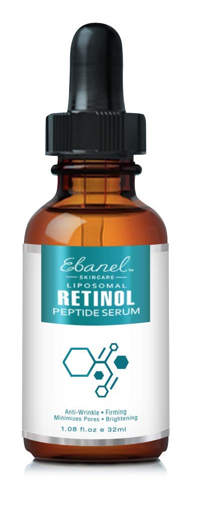 Ebanel Liposomal Retinol Peptide Serum (1.08 Oz / 32ml) - Stem Cell Extracts, Hyaluronic Aid, Peptide Complex, Resveratrol