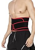 Fakeface Unisex Adults Compression Waist Trimmer Belt Kidney Binder Breathable Adjustable Neoprene Back Lumbar Support Brace Weight Loss Ab Wrap Slimming Band Sports Waistband