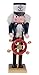 Clever Creations Captain 8 Inch Traditional Wooden Nutcracker, Festive Christmas Décor for Shelves and Tables