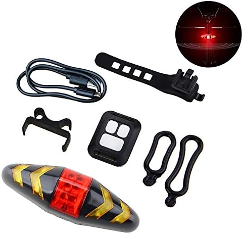 MASO Feu arrière de vélo LED Clignotants avec télécommande sans Fil Rechargeable Multifonction Modes Étanche pour VTT Vélo de Route - Urban Elec MASO Feu arrière de vélo LED Clignotants avec télécommande sans Fil Rechargeable Multifonction Modes Étanche pour VTT Vélo de Route