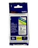 BROTHER INTERNATIONAL CORP TZE221 TZe Standard Adhesive Laminated Labeling Tape, 3/8w, Black on White