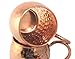 Copper mugs- Moscow Mule Set, 100% Solid Copper-Unique Unlined, Large Welded Handle, Handmade, Hammered Vintage Style Designer Gift Set of 2xMugs, 2xStraws & Shotglass. 160z-Keeps Drinks Colder Longer