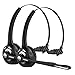 Mpow Pro (2-Pack) Truck Driver Bluetooth Headset/Office Headset, Wireless Over the Head Earpiece w/Mic, On-Ear Headset for Call Center, Skype, VoIP
