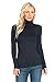 FACA Womens Turtleneck Slim Fit Pullover Jersey Thin T-Shirt Top (S-XXXXXL)