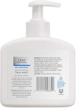 dove dermaseries face wash dry skin relief