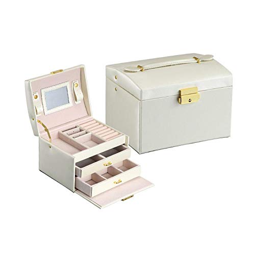 Jewelry Storage Box Multifunctional Large Capacity,White