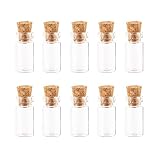 10Pcs/1ML Empty Sample Glass Bottles Jars Vials