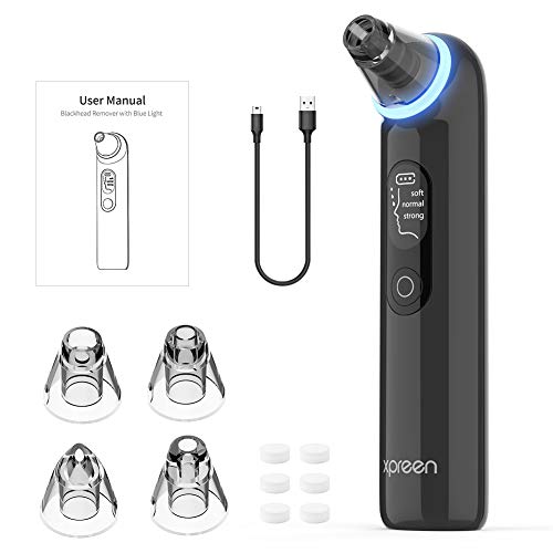 Blackhead Remover Vacuum, Xpreen Pore Cleanser Vacuum with Blue Light - Blackhead and Comedone Acne Extractors - Whitehead Removal, Facial Firming, Oil Reducing for Women & Men - Thumbnail 5