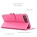 Snugg iPhone 8 Plus / 7 Plus Wallet Case – Leather Card Case Wallet with Handy Stand Feature – Legacy Series Flip Phone Case Cover in Hot Pink