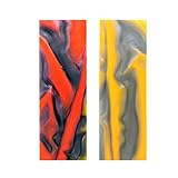 RECHERE 2PCS Cloud Pattern Acrylic Knife Handle Scales Slabs for Sword Knives Making 12x4x0.75cm