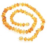 Raw Amber Teething Necklace Adults Size for Mom Teething Nursing Necklace Certified Genuine Baltic Amber